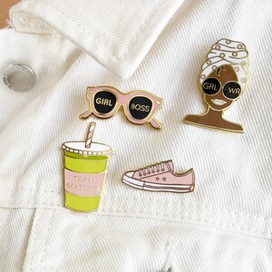Girl Boss Enamel Pin/ Feminist Pin/ Gift for Boss/ Best Friend Gift ...