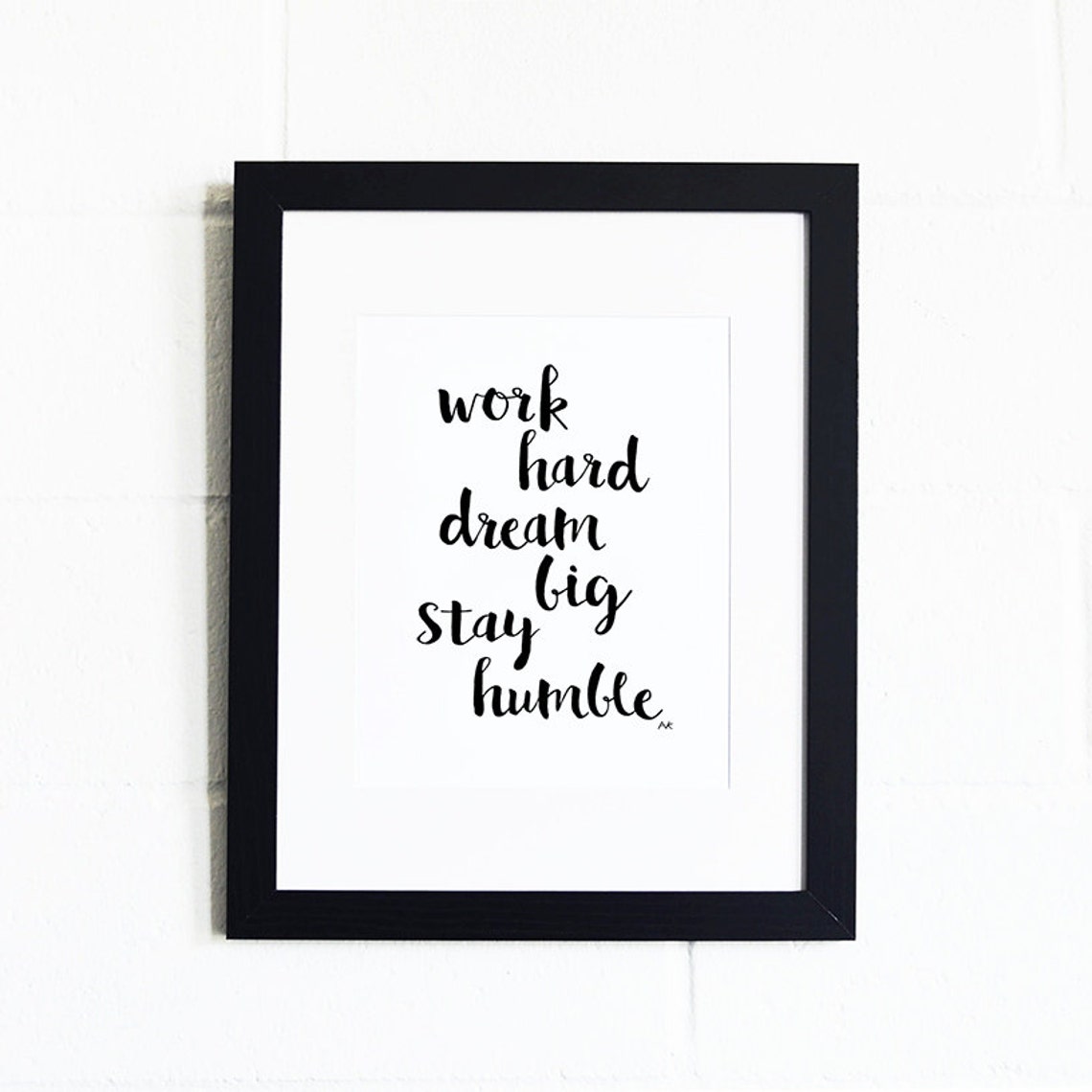 Motivational Poster/ Office Wall Art/ Inspiration Wall Art/ Etsy