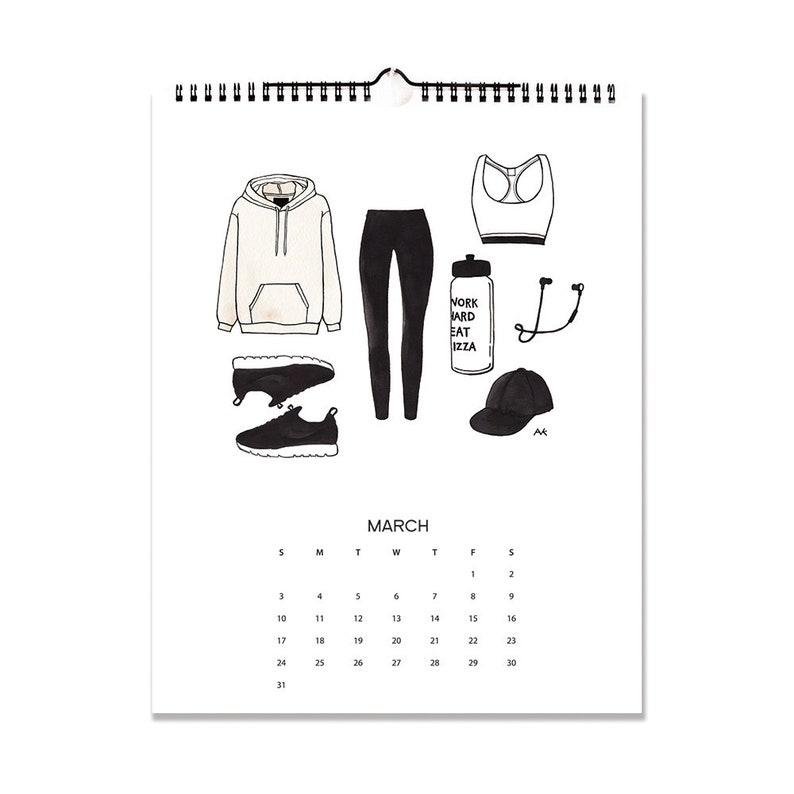 2019-wall-calendar-fashion-illustration-calendar-stylish-etsy