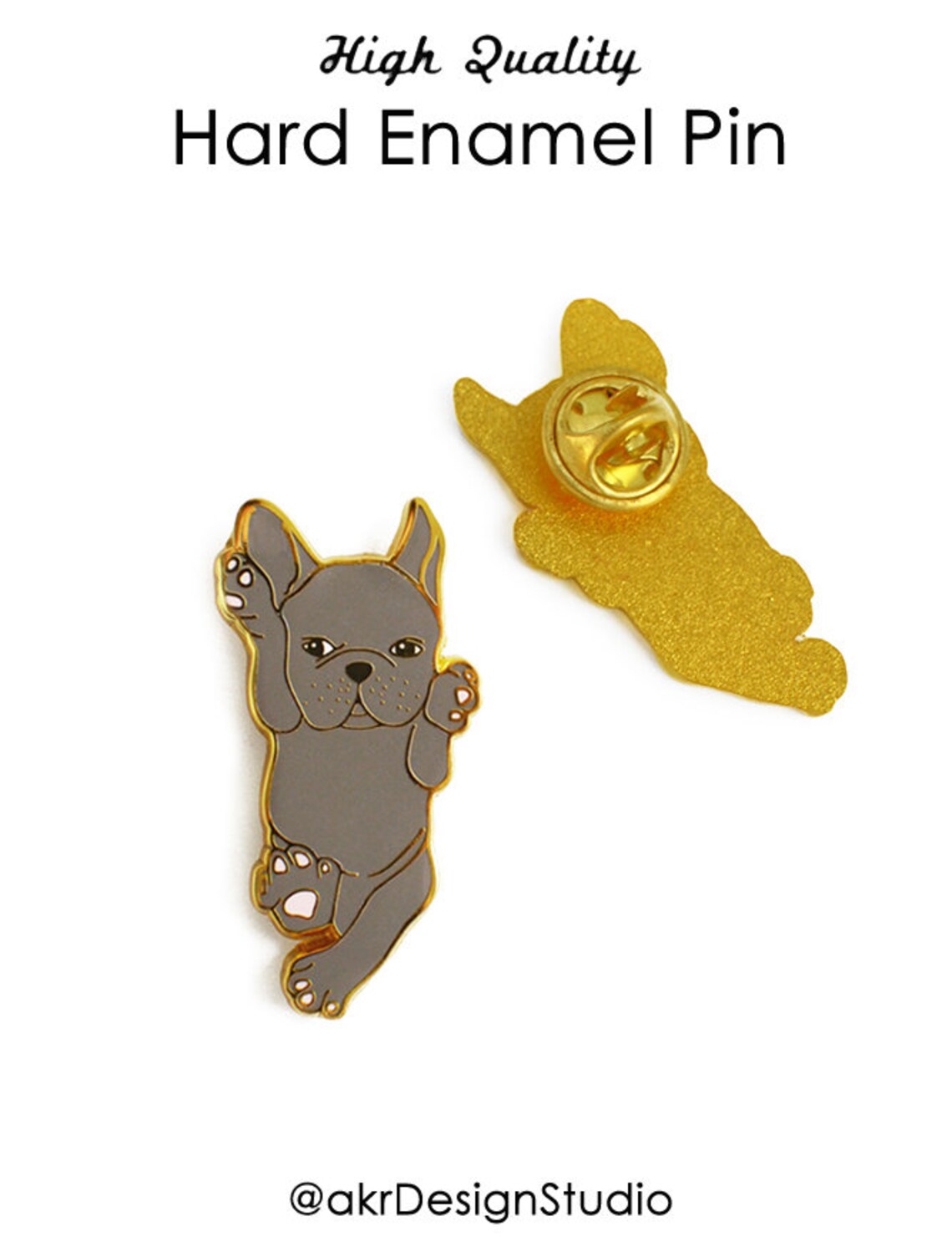 Blue French Bulldog Enamel Pin/french Bulldog Gift/ Cute Dog Lapel Pin ...