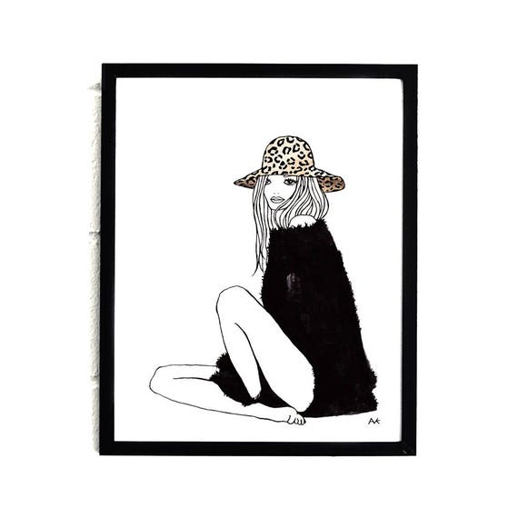 Fashion Wall Decor/ Fashion Girl Art/ Fashion Wall Art/Fashion Poster/ Fashion Illustration Poster/ Fashion Sketch Print/ Fashion Art Print