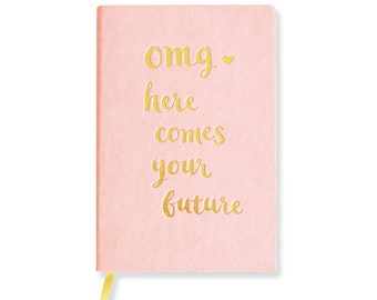 Pink Notebook/ Bullet Journal/ Graduation Gift/ Blank Notebook/ Dream Journal/New Job Gift/New Mom Gift/Engagement Gift for Her/Wedding Gift