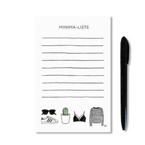 Minimalist Notepad / To Do List Notepad / Desk Stationery / Memo Pad / Funny To Do List / Minimalist Gift / Gift for Her / Cactus Print
