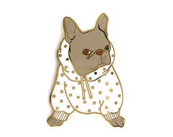 French Bulldog Enamel Pin/ Dog Lover Gift/ French Bulldog Gift/ Dog Mom Gift/ Dog Enamel Pin/ Lapel Pin/ Frenchie Pin/ Blue French Bulldog