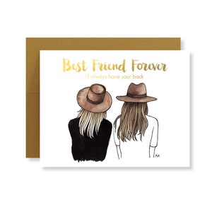 Bester Freund Karte / Bester Freund Geschenk / Karte für den besten Freund / Karte für Mutter / Mutter und Tochter / Freundschaftskarte / Bester Freund für immer Karte