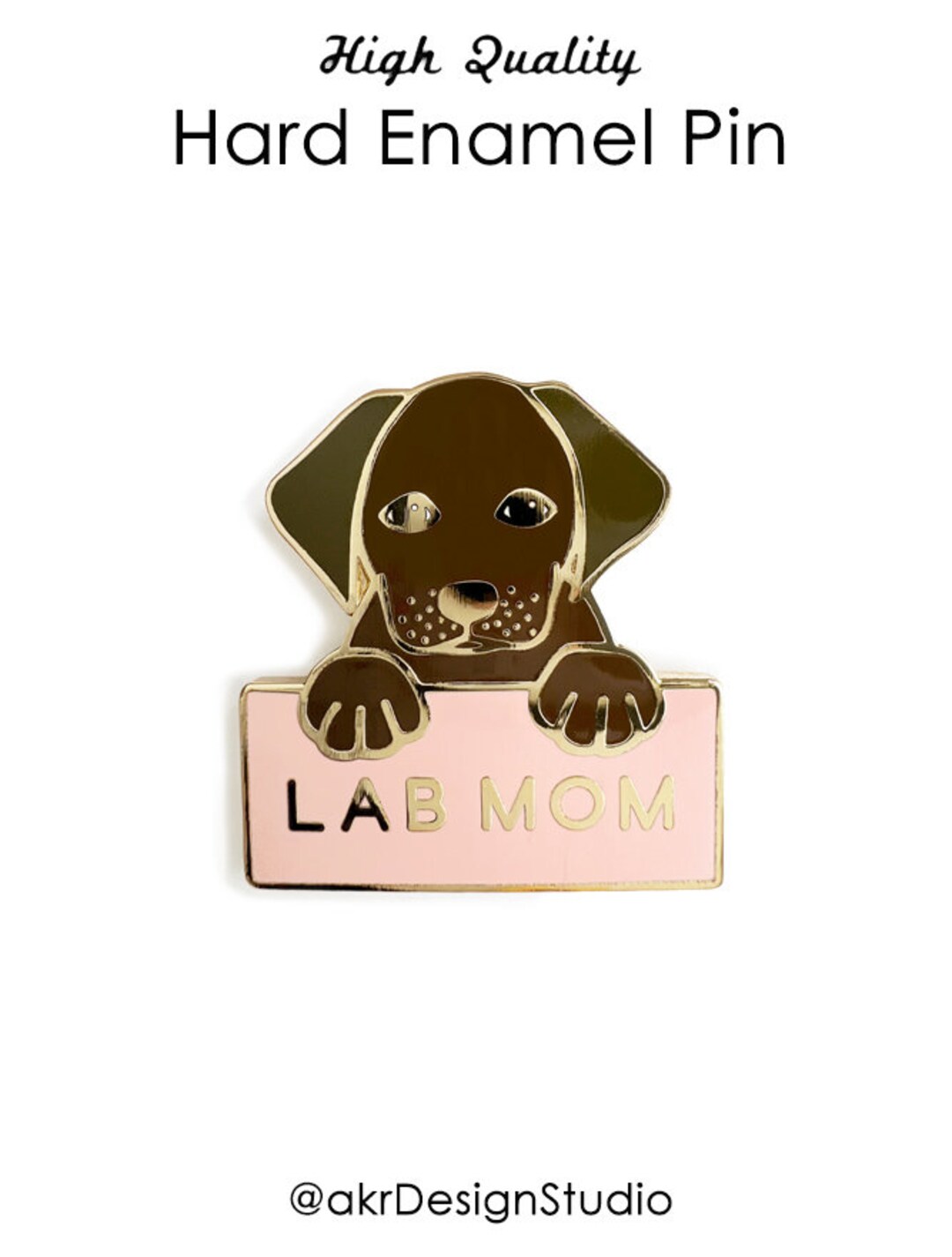 Labrador Lab Mom Enamel Pin/ Chocolate Labrador Pin/ Labrador Etsy