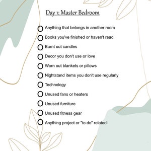 Decluttering Checklist Room by Room Printables - Etsy