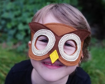 Kid's Felt Owl Mask