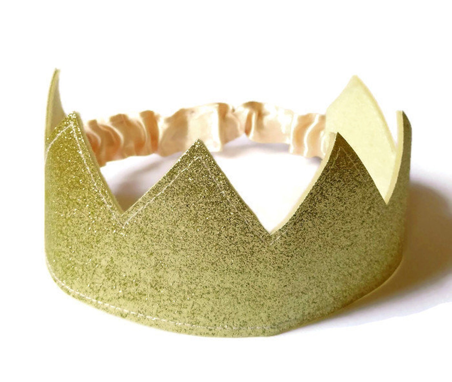 Gold Glitter Crown Gold Princess Crown Gold Dress Up Crown Etsy