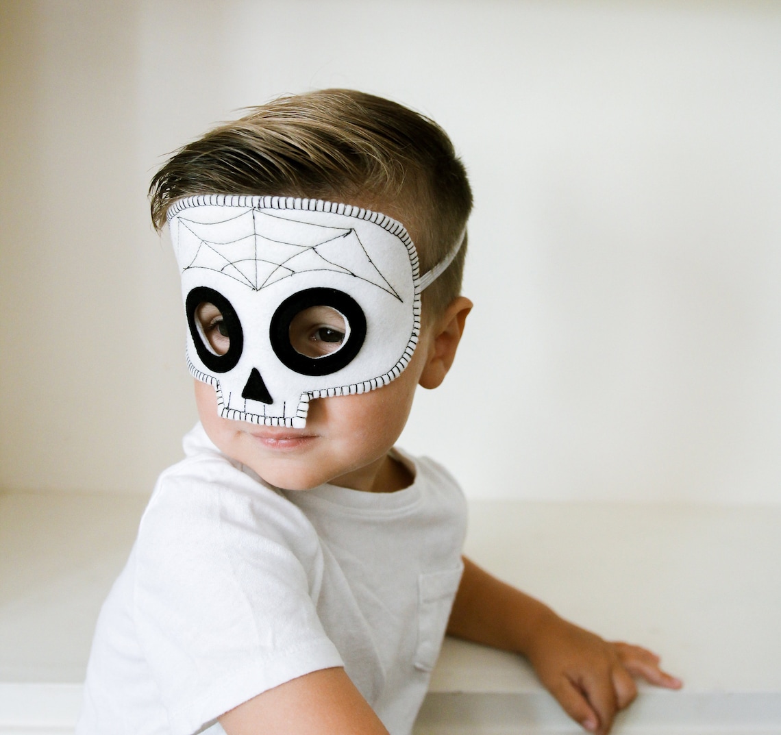 Child's Skeleton Mask Skull Mask Sugar Skull Mask Etsy