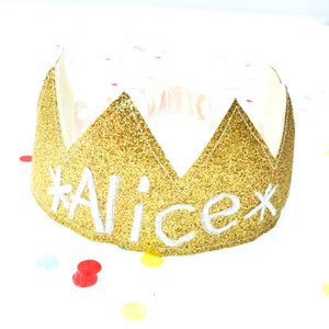 Personalised Gold Party Crown Bild 6
