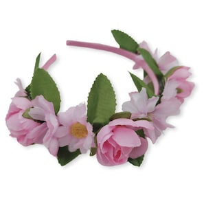 Pink Flower Crown