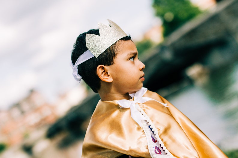 Gold Glitter Crown Gold Princess Crown Gold Dress up Crown Etsy UK