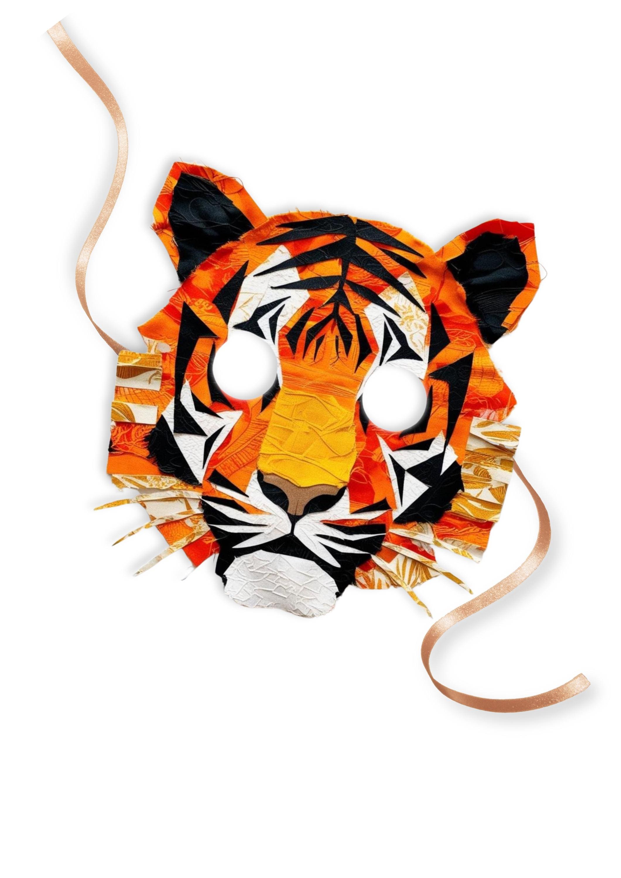 Printable Tiger Mask - Print at Home - Animal Mask Template - Home ...