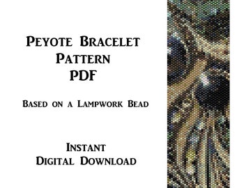 Patroon: Peyote kralenarmband 20-10