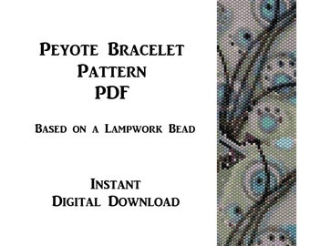 Patroon: Peyote kralenarmband 20-01