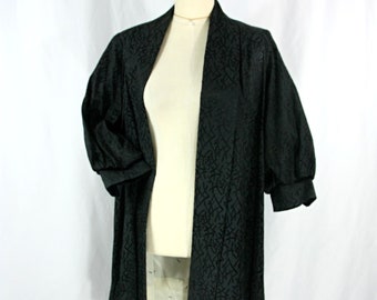 black shawl coat