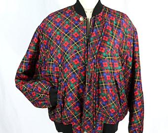 ジャケット・アウター 50s 60s Check pattern full zip jacket 50s 60s Check pattern full zip jacket 1950s Zip Jacket