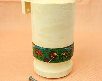 1990's Jetson's and Flintstones Dixie Cup Dispenser With Cups