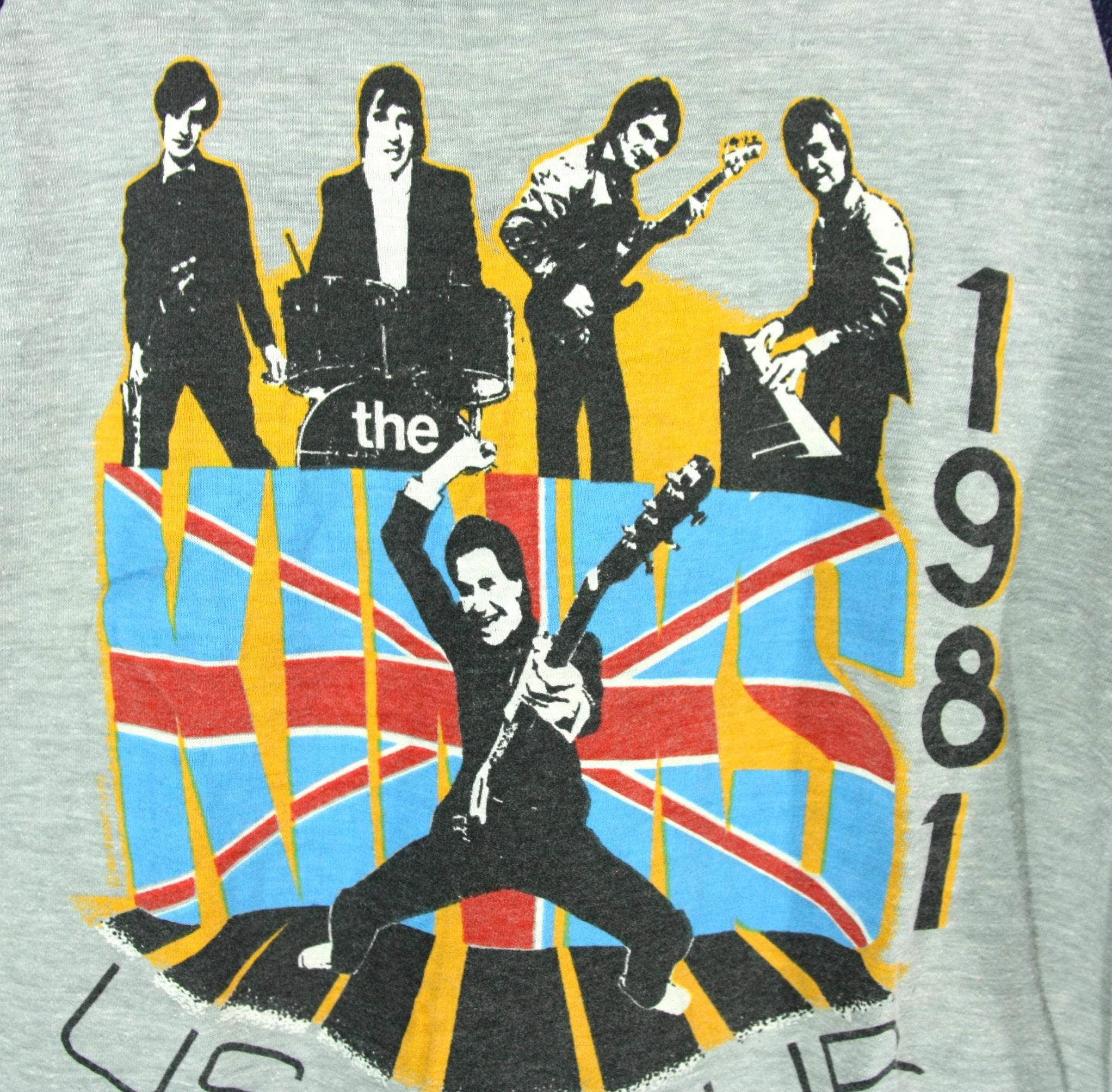 Vintage the Kinks USA Tour 1981 Concert Tee Single Stitch Baseball 