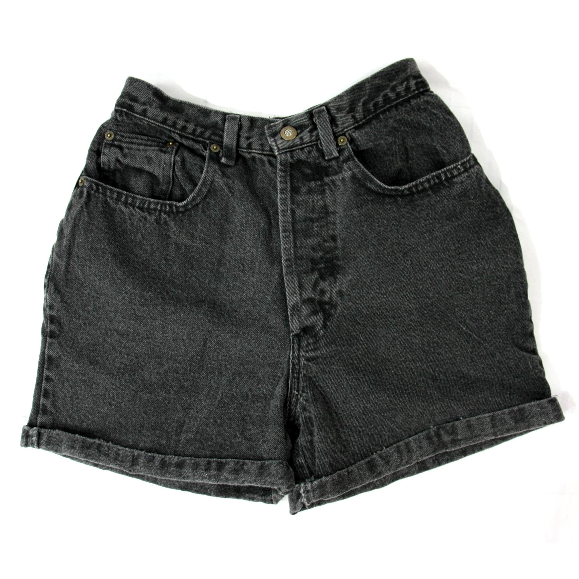 ★MAINBOOTH★Eclipse Denim Shorts(VINTAGE BLACK)★正規品 Black Long Jorts With Star Print - Y2k Denim| Minga London