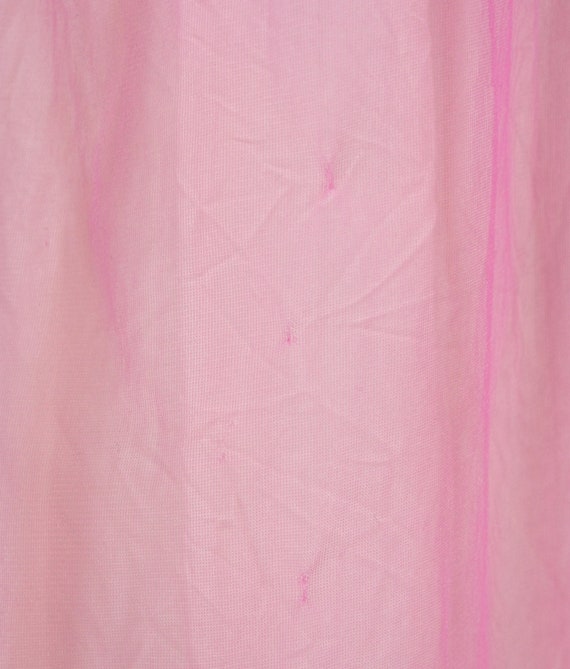 Vintage Pink Chiffon & Lace Short Sleeve Baby Dol… - image 4
