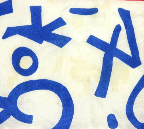 Vintage Albert Nipon Abstract Pop Art Silk Scarf … - image 6