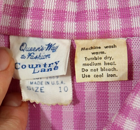 Vintage Queens Way to Fashion Country Plaid Gingh… - image 5