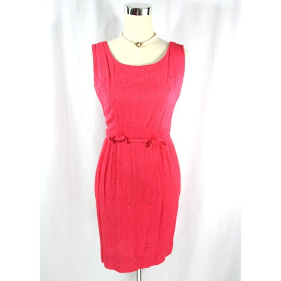 Vintage 1960's Marjorie Montgomery Pink Sleeveles… - image 1