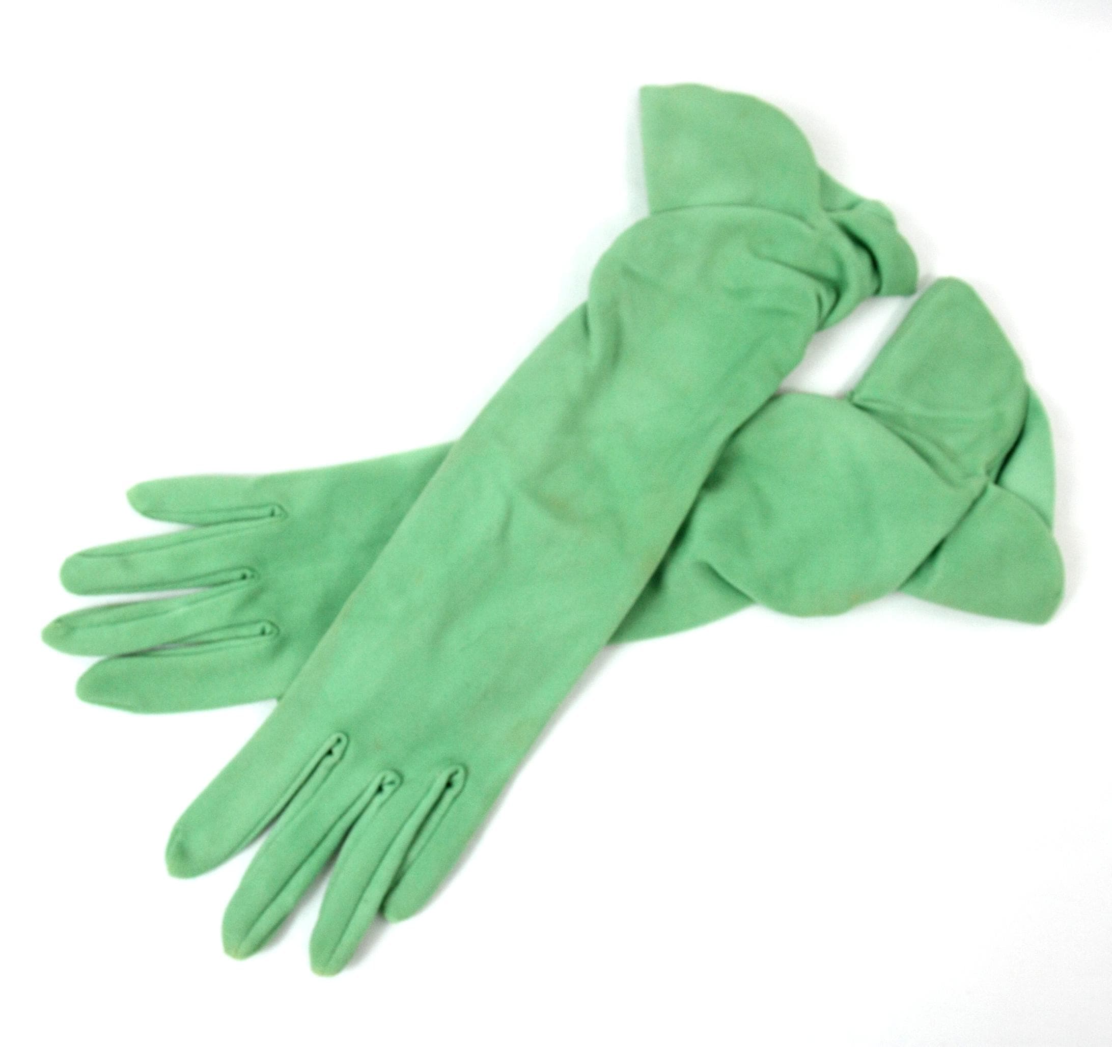 Dressy Green Gloves - Etsy