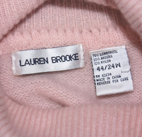 Vintage Lauren Brook Cable Knit Lambs Wool Angora… - image 3