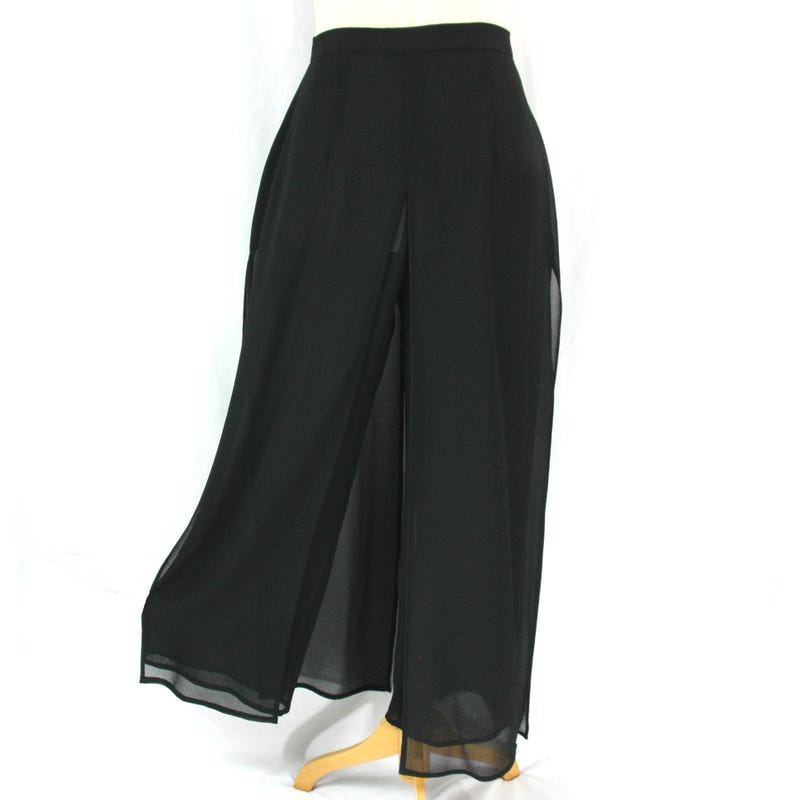 Sheer Overlay Pants - White main image 1