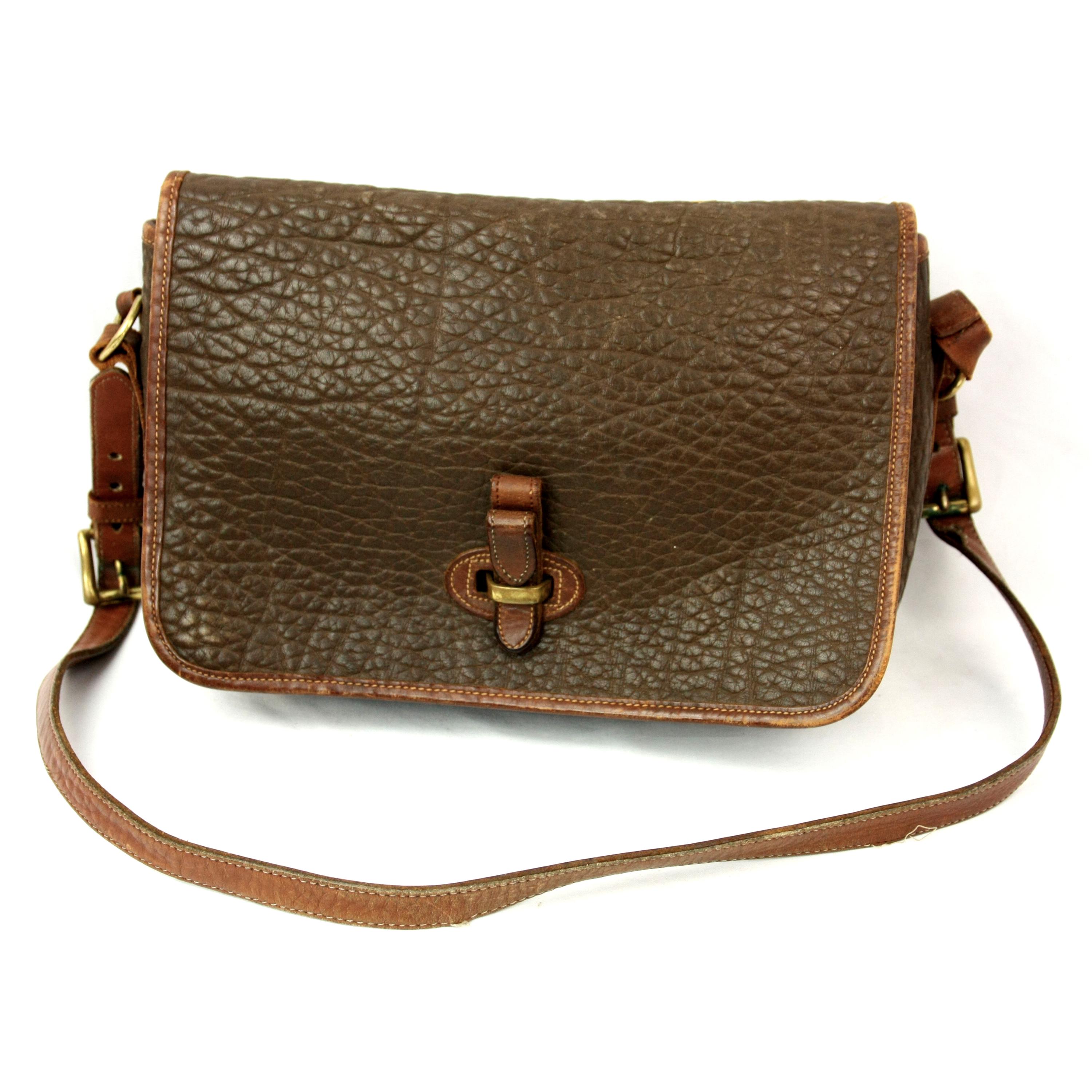 ARNYS 80'〜90' Vintage Leather Shoulder Vintage Dooney & Bourke All Weather Leather Brown Crossbody