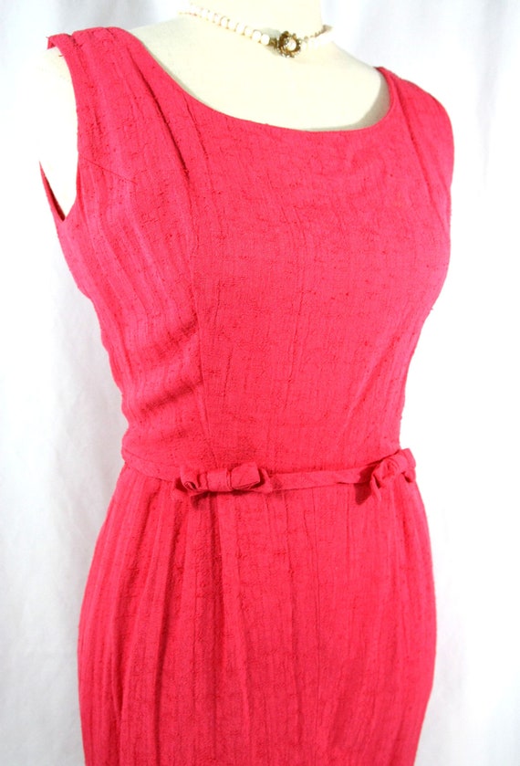 Vintage 1960's Marjorie Montgomery Pink Sleeveles… - image 4