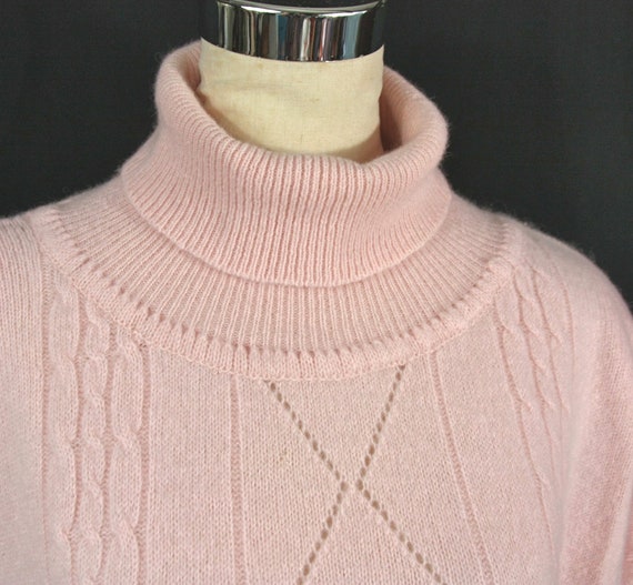 Vintage Lauren Brook Cable Knit Lambs Wool Angora… - image 4