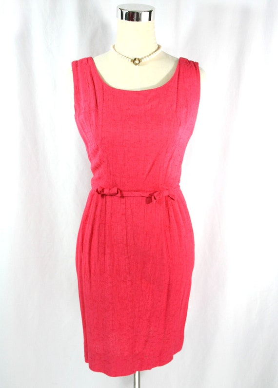 Vintage 1960's Marjorie Montgomery Pink Sleeveles… - image 2