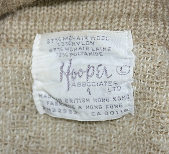 Vintage Hooper Houndstooth Mohair Wool Turtleneck… - image 6