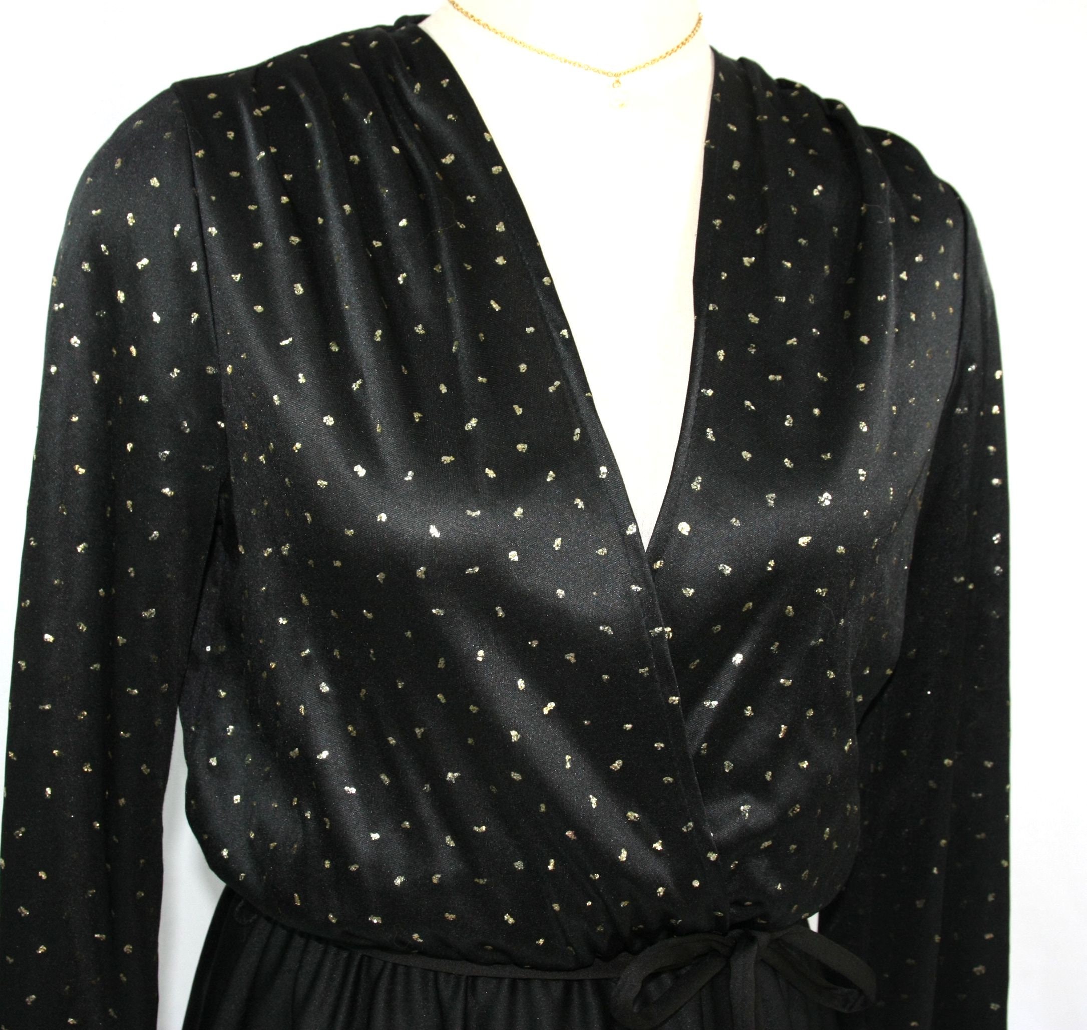 Black Gold Polka Dot Dress Midi Dress Gold Spot Dress Polka Dot Black Gold Midi Dress Black Gold Polka Dot Dress Midi Dress Gold Spot Dress Polka Dot Black Gold Midi Dress