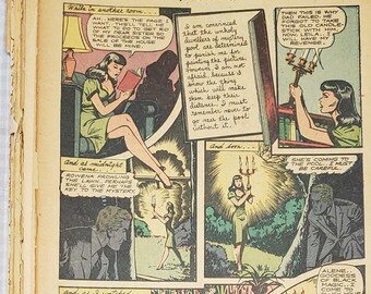 50 Golden Silver Age Comic Book Pages - Vintage Comic Book Art - Comic Pages for Crafts Scrapbook Junk Journal Comic Ephemera - 1950s