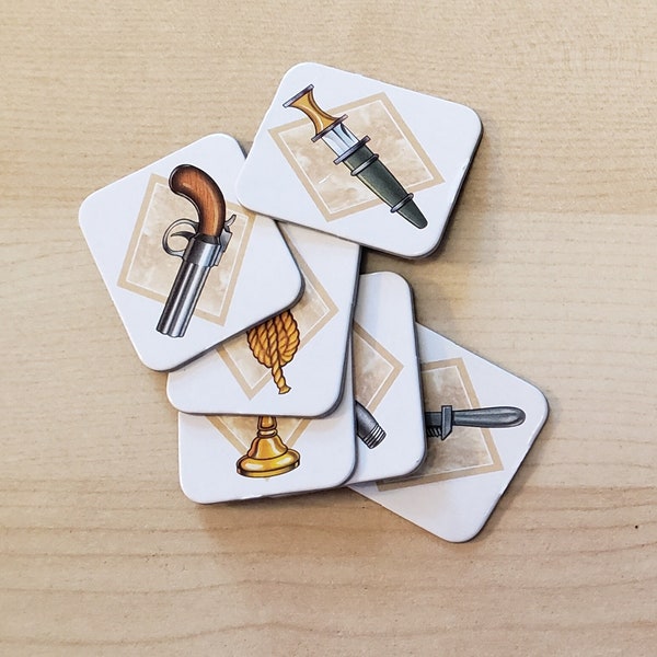 Clue Game Pieces Etsy