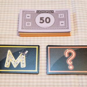 Cartes Empire Monopoly et cartes Empire Money Chance - Chance Monopoly et coffre de la communauté - Argent Monopoly - Pièces de jeu de remplacement
