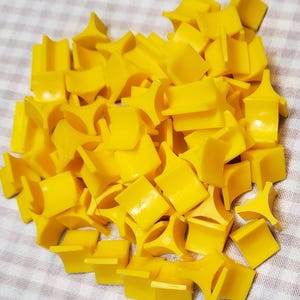 Yellow Risk Tokens - Risk Army Tokens - Vintage Risk Armies - Vintage Risk Game Replacement Pieces - Game Pieces Lot - Board Game Crafts