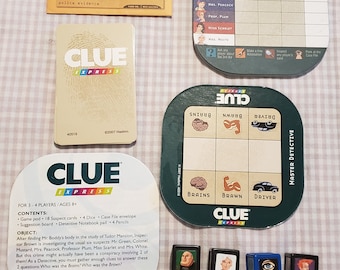 Clue Express Game Pieces - Clue Board Game Pieces - Clue Suspects Cards - Clue Dice - Replacement Game