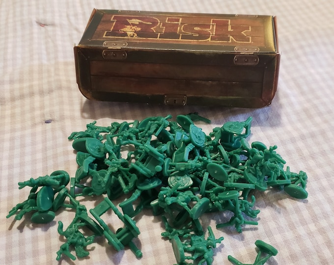 Green Risk Tokens in Chest - Risk Battle Pieces - Risk Armies - Risk ...