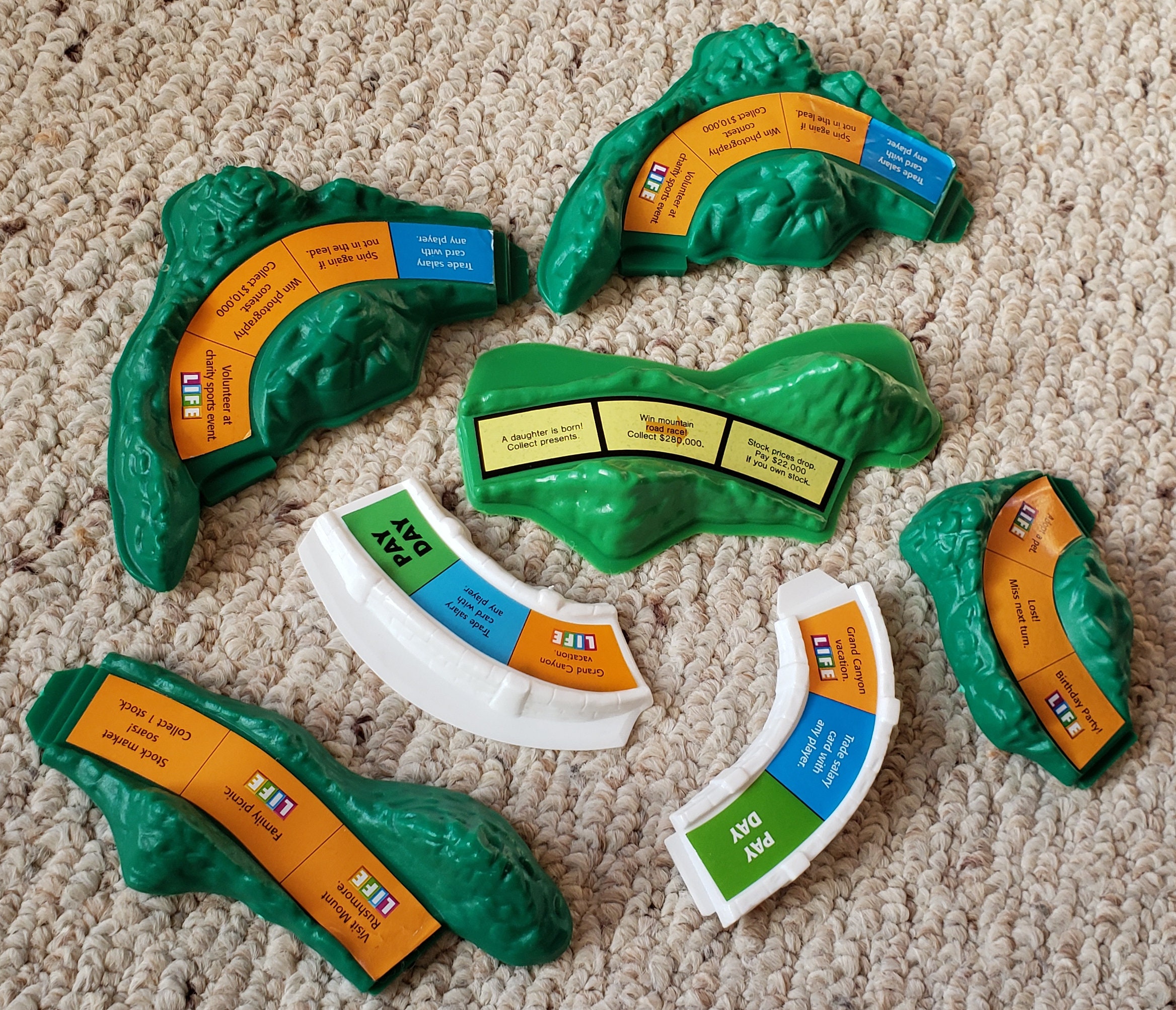 Life Game Board Pieces & Spinner Game of Life Buildings and Spinners