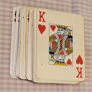 25 Single Swap Playing Cards All Face Cards Aces - Vintage Playing Cards Custom Deck Cards - Card Game Ephemera Scrapbook Junk Journal