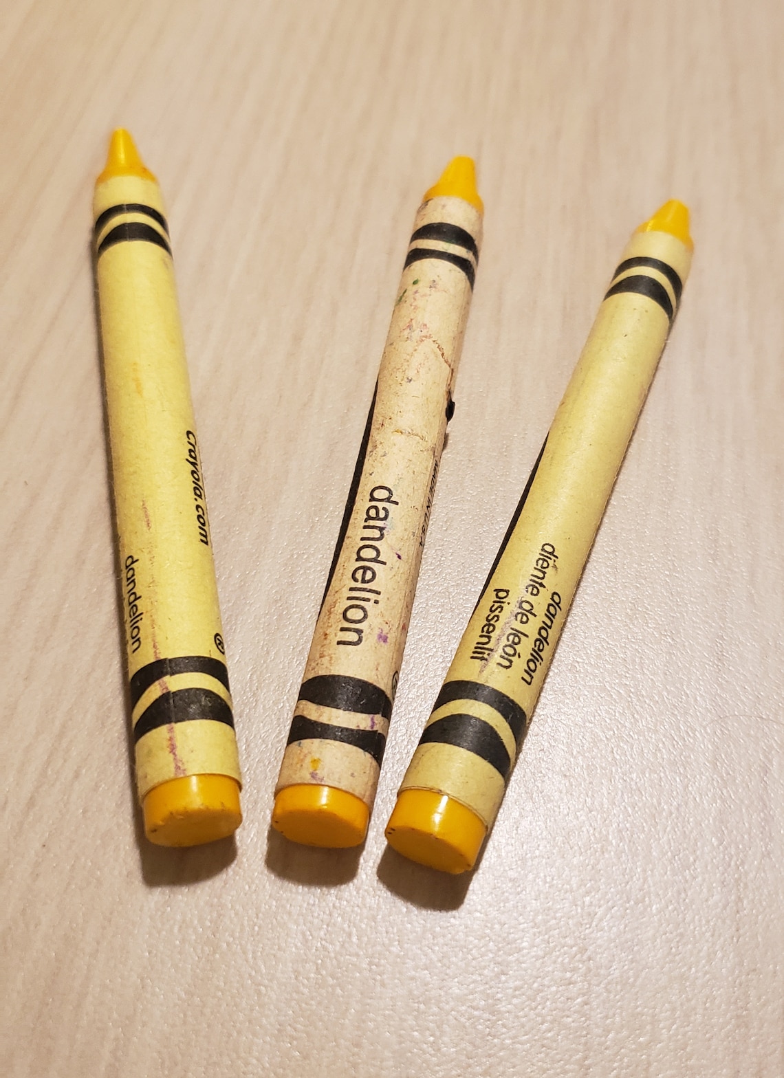 3 Dandelion Crayola Crayons Retired Crayola Crayon Color - Etsy