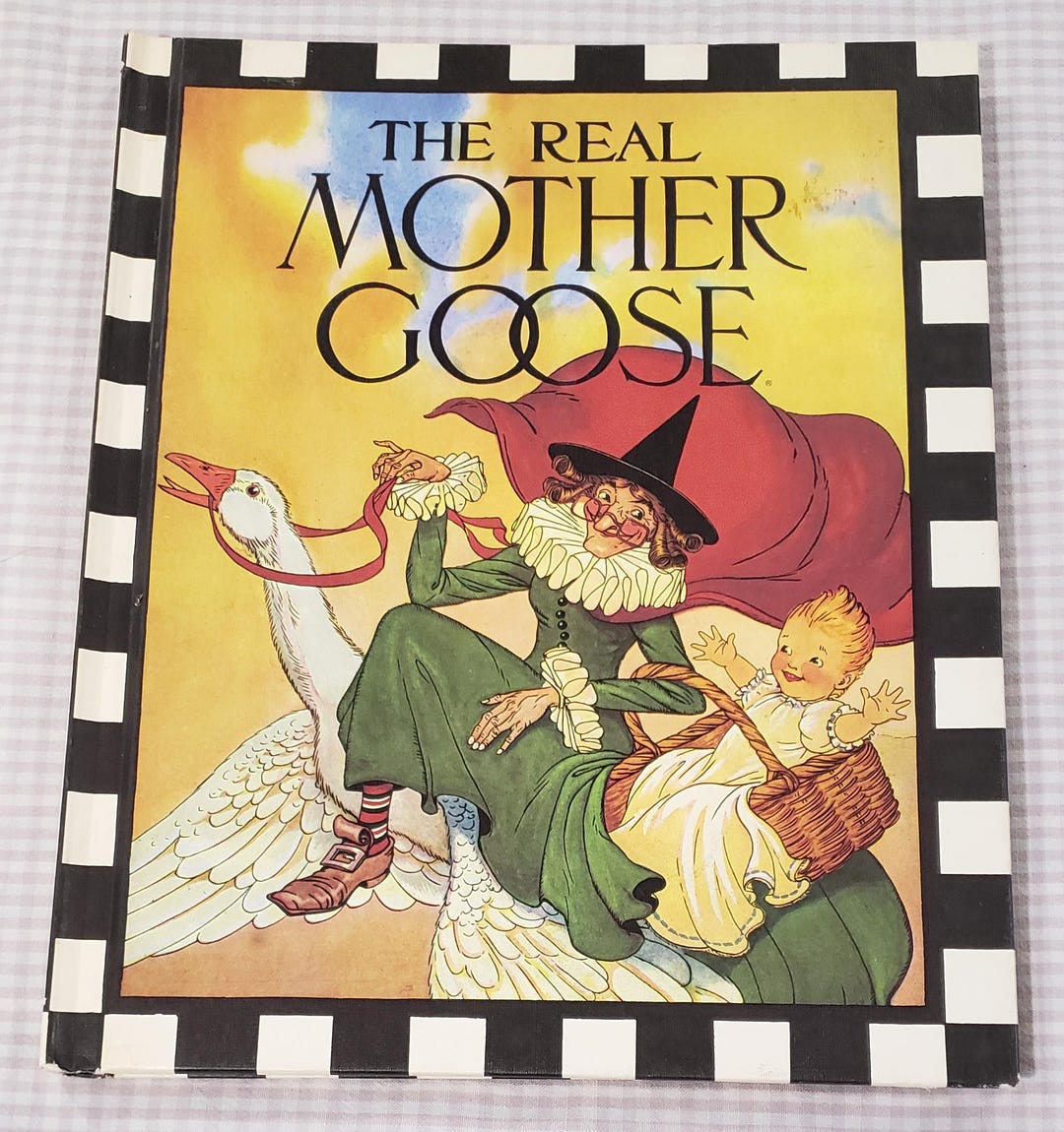 The Real Mother Goose Vintage Nursery Rhymes Book 1991 - Etsy