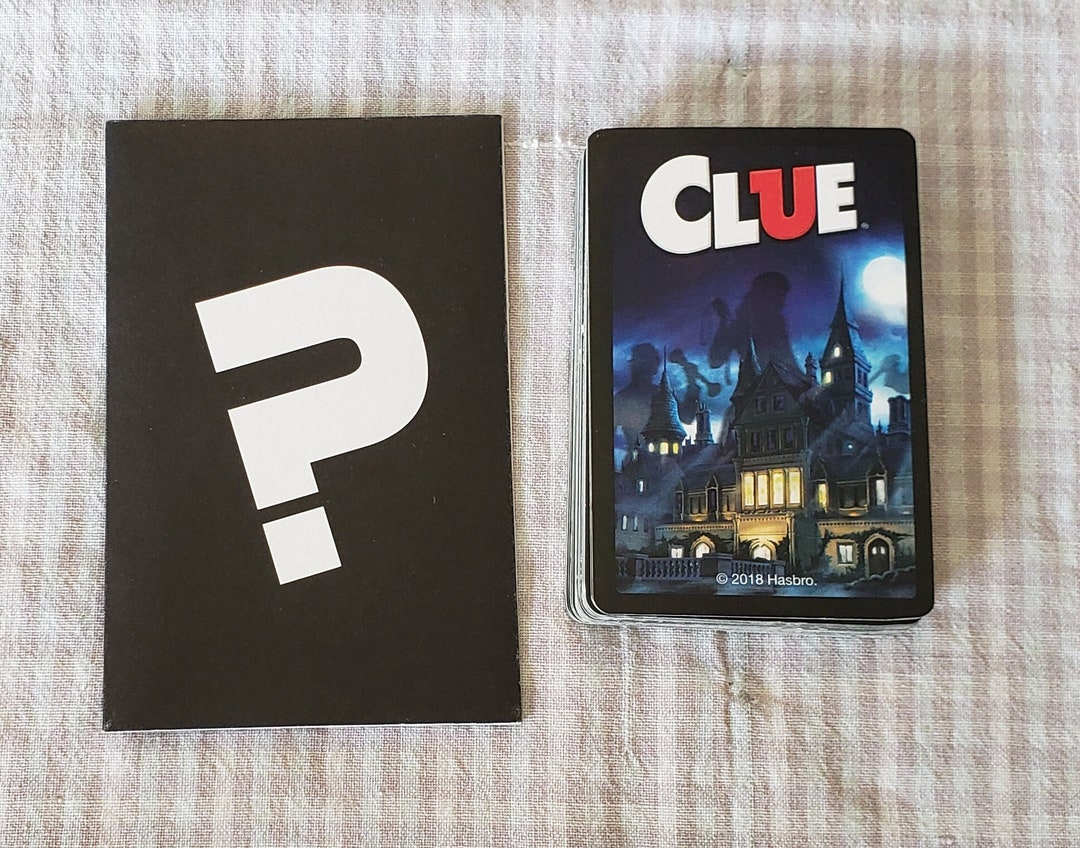 Clue Game Cards Complete Set - Suspect Room Weapons Cards Confidential ...