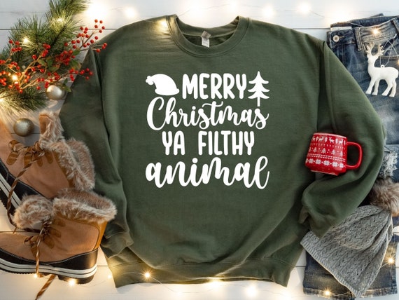 Merry Christmas Animal Filthy Ya Xmas Pajama T-Shirt